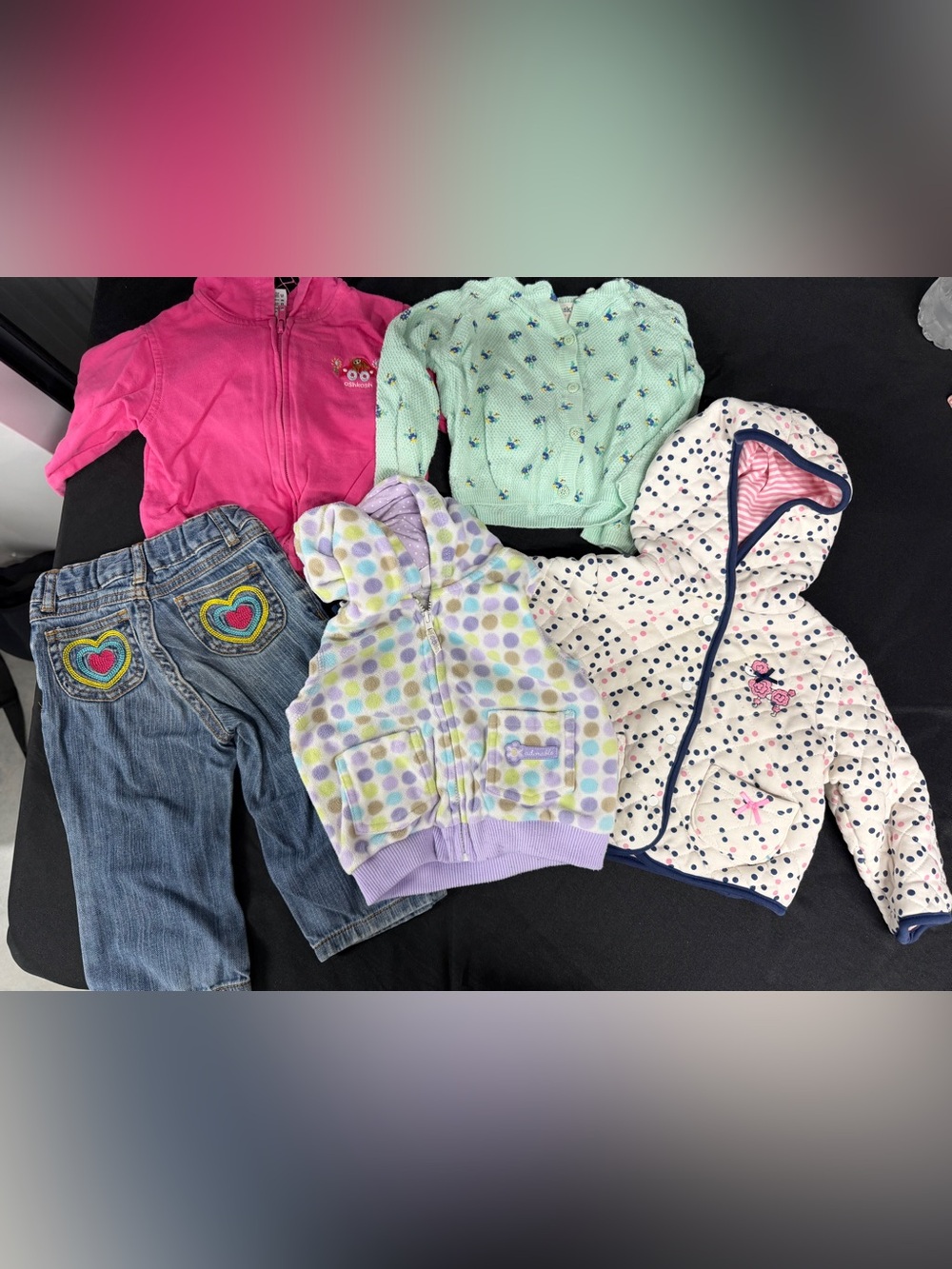 Vintage Y2K Baby Girl Clothing Bundle 12 Month